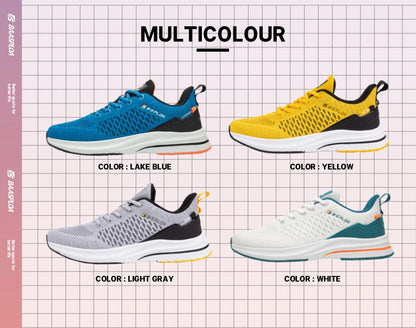 Baasploa Lightweight Running Shoes For Men Comfort Men's Designer Mesh Casual Sneakers Lace-Up Male Outdoor Sports Tennis Shoes