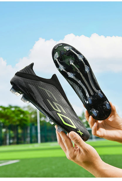 New Men's Football Boots Turf Comfortable Ultralight Soccer Shoes Non Slip Sport Fg Grass Cleats Futsal Indoor Adult Non-Slip