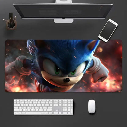 Keyboard Pad Padding Mat Anime Sonic The Hedgehog Mouse Mat Desk Mat With Pad Gaming Accessories Prime Gaming XXL HYBXXC