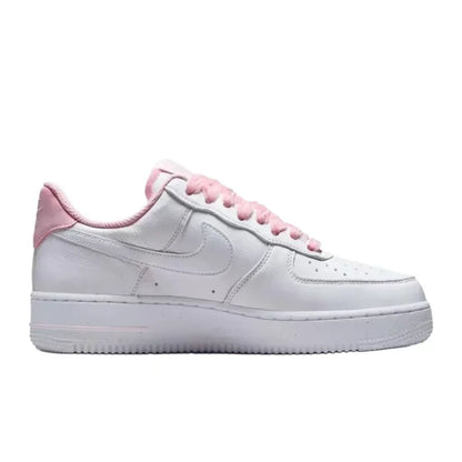 Nike Air Force 1 Low Trendy Pink Velvet Laces Stylish, Unique, Comfortable, Versatile Low-Top Sneakers Women's HV4403-601