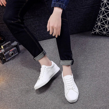 Baskets Souples Blanches Décontractées pour Homme, Chaussures de Marque à la Mode, Printemps et Été, N021