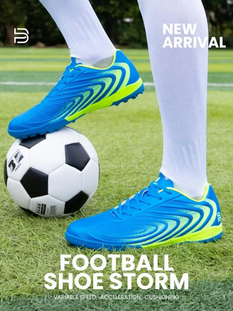 Baasploa Men Soccer Shoes Comfort Brand Lightweight Turf Training Professional Football Shoes Male Soft Sneakers Non-Slip