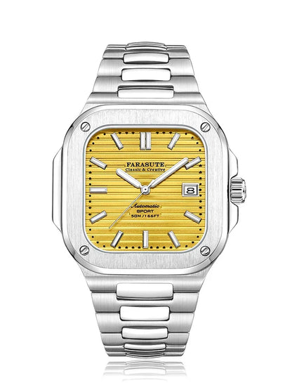 Montre de luxe automatique pour homme FARASUTE, mouvement Miyota9019, ultra-fine (8,9 mm), luminescente, étanche à 5 ATM