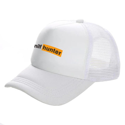 Bonés de camionista Milf Hunter — Bonés de moda Milf Hunter — Bonés de basebol — Bonés de malha para o sol, verão e atividades ao ar livre — MZ-506