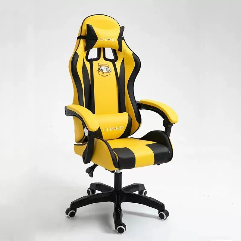 2025 New computer chair Green gaming chair PU leather office swivel chair lift bedroom furniture fashion sillas gamer chair