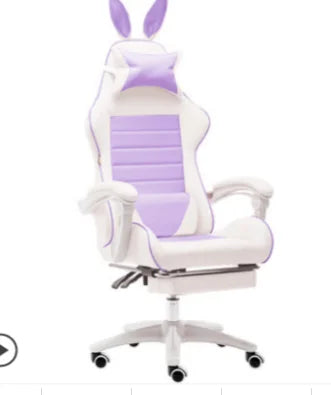 Cute Electronic music girl pink Shilla gaming Chair home Office casual Computer Chair lifting rotating cartoon cartoon chair