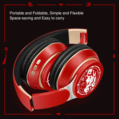 New Popular Bluetooth Headphones Stereo Headset Wireless Original Earphones Cosplay Game with MP3 FM & Microphone Students Gift