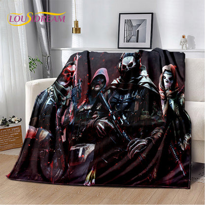 3D COD,Call of Duty Game Gamer Soft Plush Blanket,Flannel Blanket Throw Blanket for Living Room Bedroom Beds Sofa Office Cover