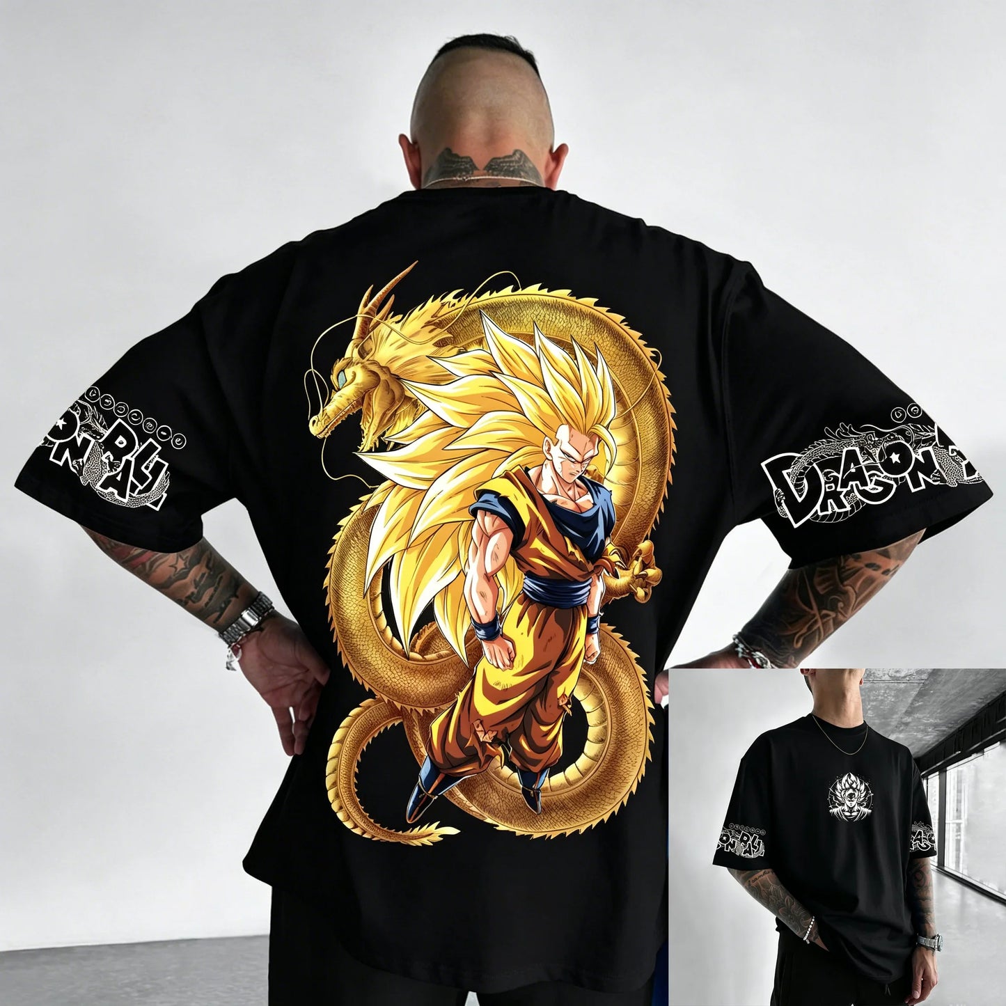 T-shirt in cotone a maniche corte con stampa Dragon Ball Z Son Goku Vegeta, per uomo e donna, stile Harajuku Y2K vintage, streetwear estivo