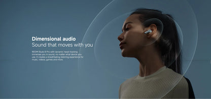 New Xiaomi Redmi Buds 8 Pro Global Version TWS Earphone Buletooth 5.4 AI Clear Call 3 MIC 55dB Active Noise Cancellation Earbuds