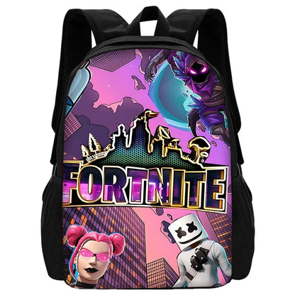 Trendiger FortniteS Kinderrucksack für Jungen und Mädchen, Schüler-Geburtstagsgeschenk, unisex, langlebiger Schul- und Campingrucksack