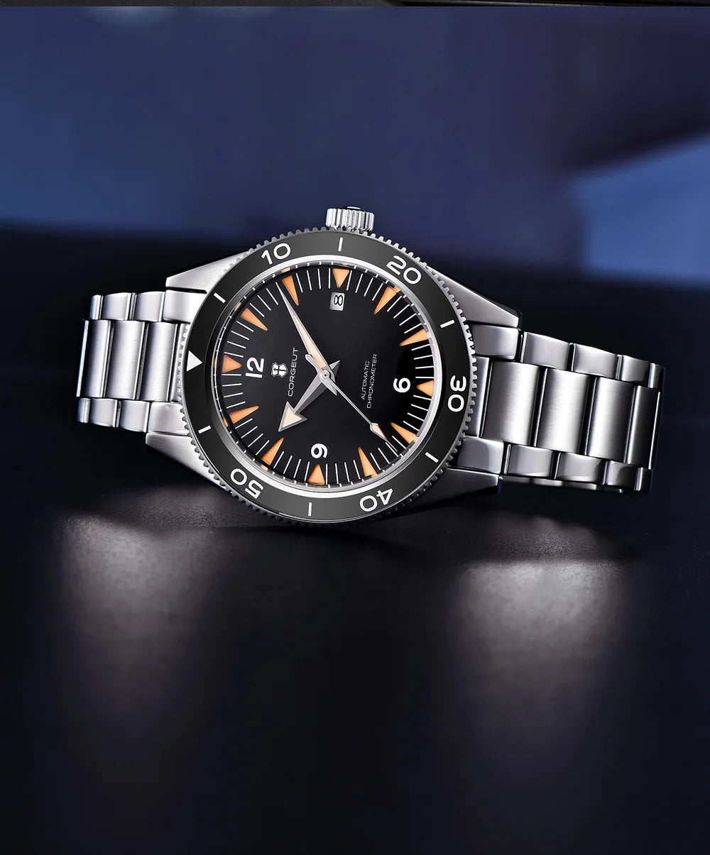 Ceramic Bezel 100 Waterproof Luxury Corgeut Watch Men 41mm Sapphire Mechanical Clock Diver Miyota Automatic Wristwatch