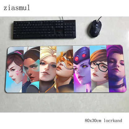 Overwatch Mouse Pad Gamer Aestheticism 800x300x3mm Notebook Mouse Mat Gaming Mousepad Cartoon Pad Mouse PC Desk Padmouse Mats