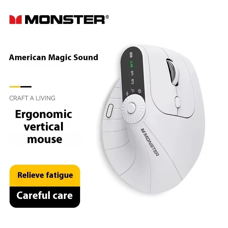 Monster M2 PRO MAX Gaming Mouse Rechargeable Dual Mode DPI Lightweight Custom & Comfortable Ergonomic Wireless Mouse Sensitive