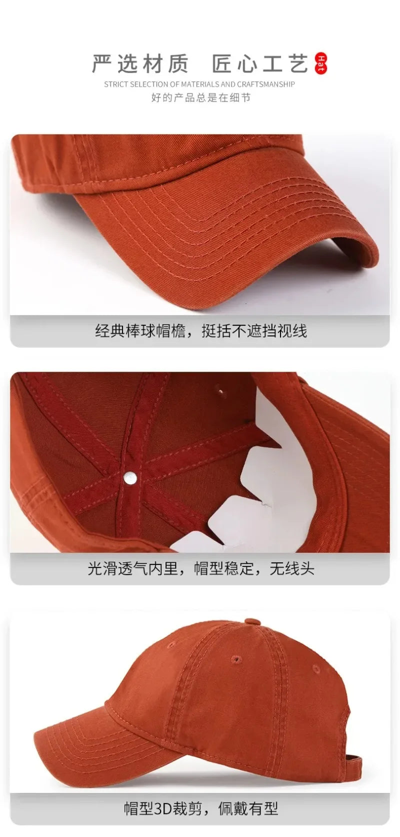Casquettes de baseball unies, grande taille 63 cm, en coton doux, pour homme ; casquette classique « snapback » ; chapeau de golf pour femme, 59-62 cm