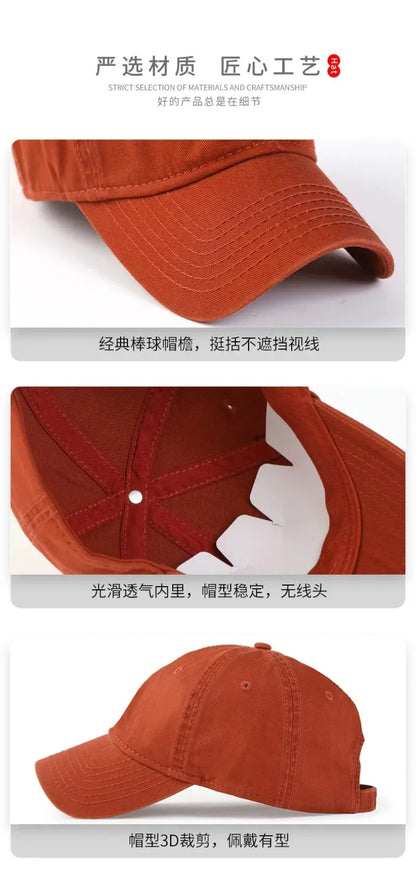 Casquettes de baseball unies, grande taille 63 cm, en coton doux, pour homme ; casquette classique « snapback » ; chapeau de golf pour femme, 59-62 cm