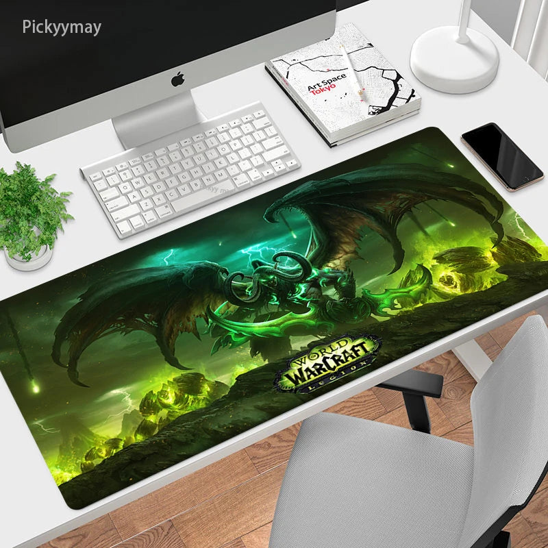 World Of Warcraft Mouse Pad Computer Laptop Mouse Mat Large Mousepad Keyboards Table Carpet  Gaming Desk Play Mats Locking Edge
