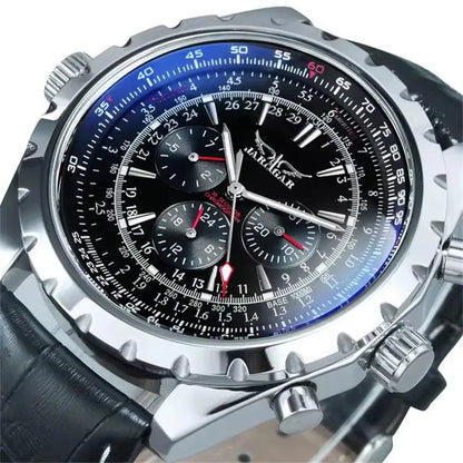 JARAGAR 212 Orologio meccanico automatico da uomo, modello business di lusso con calendario settimanale, orologio da uomo, regalo premium, Reloj Hombre