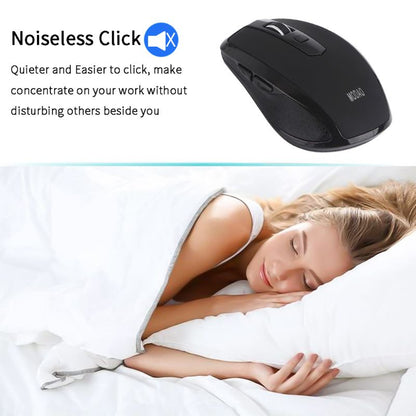 2.4G Wireless Mouse 6 Buttons Noiseless USB Type C 800/1200/1600 DPI Gaming Mouse with Type-C Receiver MICE
