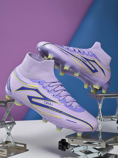 Unisex AG/FG Soccer Cleats, breathable, non-slip, lightweight, durable, for grass training & matches, multi-color available.