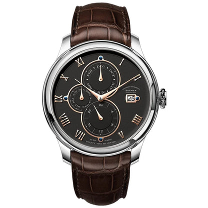 Luxury Brand BORMAN Automatic Mechanical Men's Watches Sapphire 50M Waterproof Multi-function Dial Retro Leather Clocks BM18011