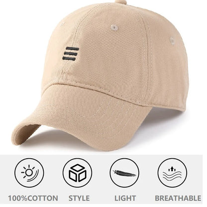 Baseball kapa Big Head Plus Size iz 100 % bombaža, primerna za moške in ženske, nastavljiva kapa »Dad Hat«, velikost 58–60 cm, 61–65 cm