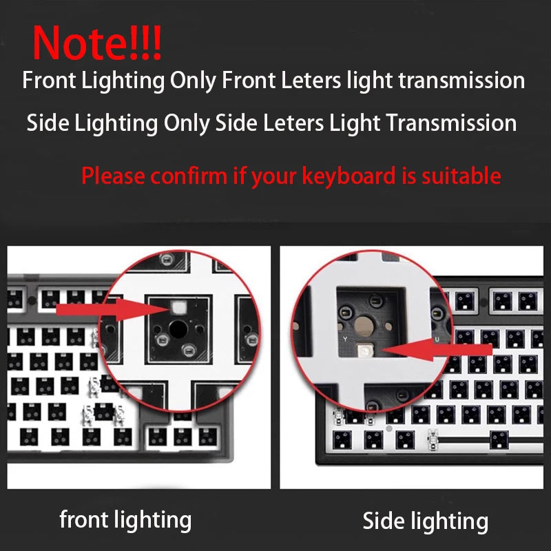 Gradient Keycaps Side Printed PBT Double Shot OEM Profile Keycap For Cherry MX Switch Mechanical Keyboard ISO Enter Key Caps DIY