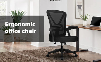 Daccormax Ergonomic Office Chair, Adjustable Lumbar Support, Swivel Heavy-Duty Rolling, Padded Armrests, Multi-Tilt for Relax.