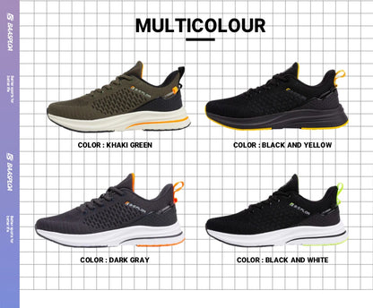 Baasploa Lightweight Running Shoes For Men Comfort Men's Designer Mesh Casual Sneakers Lace-Up Male Outdoor Sports Tennis Shoes