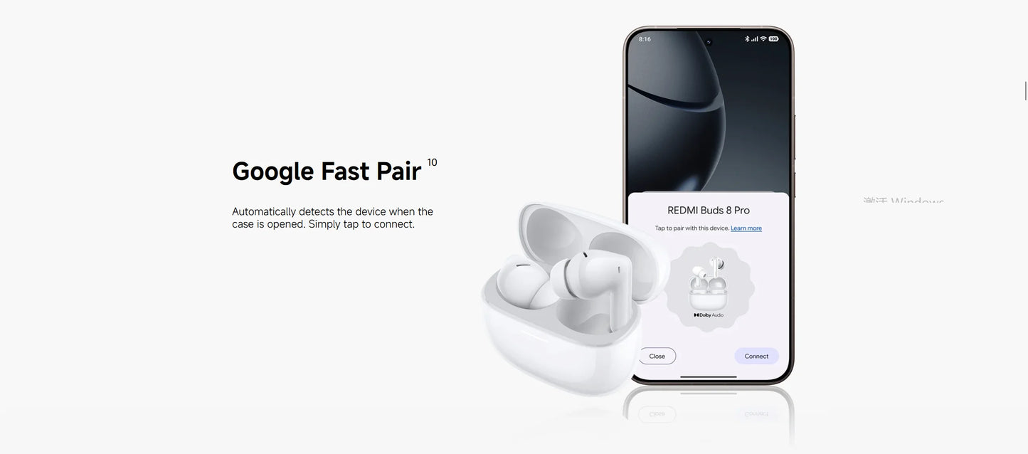 Xiaomi Redmi Buds 8 Pro TWS Earphones 3MIC AI 55dB Active Noise Cancellation Bluetooth 5.4 35 Hours Battery Mi Earbuds Headset