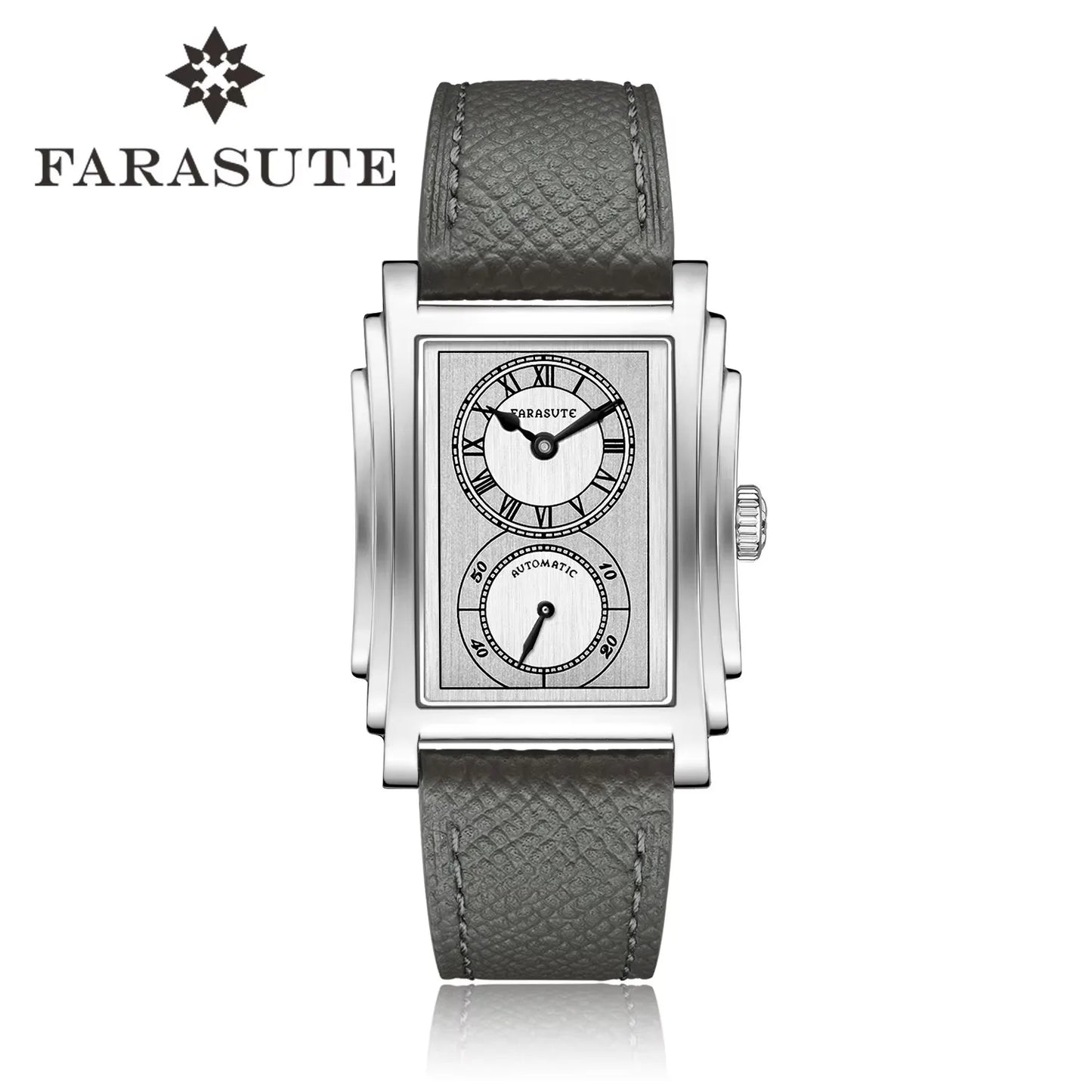 FARASUTE Luxury Fully Automatic Mechanical Men's Watch Seagull Sports Sapphire Stainless Steel Doctor Wristwatch reloj hombre 