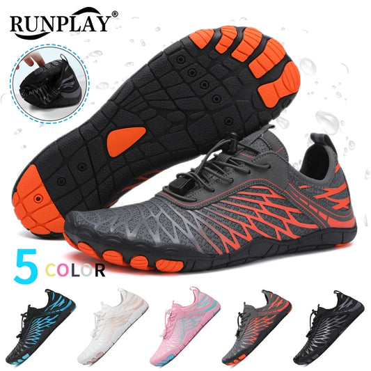 Men Water Shoes Women Beach Barefoot Aqua Shoes Quick Dry Swimming Wading Sports Sneakers Upstream Boating Fishing Surf Sneakers