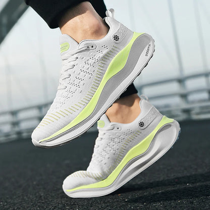 Men's Cushioning Running Shoes EVA Midsole for Shock Absorption Lightweight & Breathable Mesh Sports Sneakers Gym and Walking
