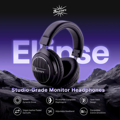 Linsoul Kiwi Ears Ellipse Studio-Grade Dynamic Driver Headphones with Comfortable Design and Dtachable Cable Design