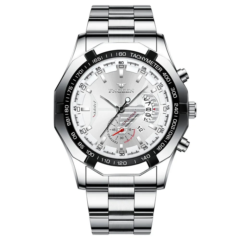 Montres-bracelets à quartz BINBOND Original pour homme : montres de luxe luminescentes, étanches, à date automatique, en acier inoxydable. Livraison gratuite.
