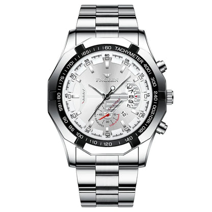 Montres-bracelets à quartz BINBOND Original pour homme : montres de luxe luminescentes, étanches, à date automatique, en acier inoxydable. Livraison gratuite.