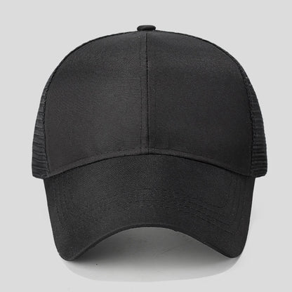 New Mesh Baseball Caps High Ponytail Snapback Cap Hollow Back UV Protection Sun Hat Casual Messy Hair Bun Ponytail Baseball Caps