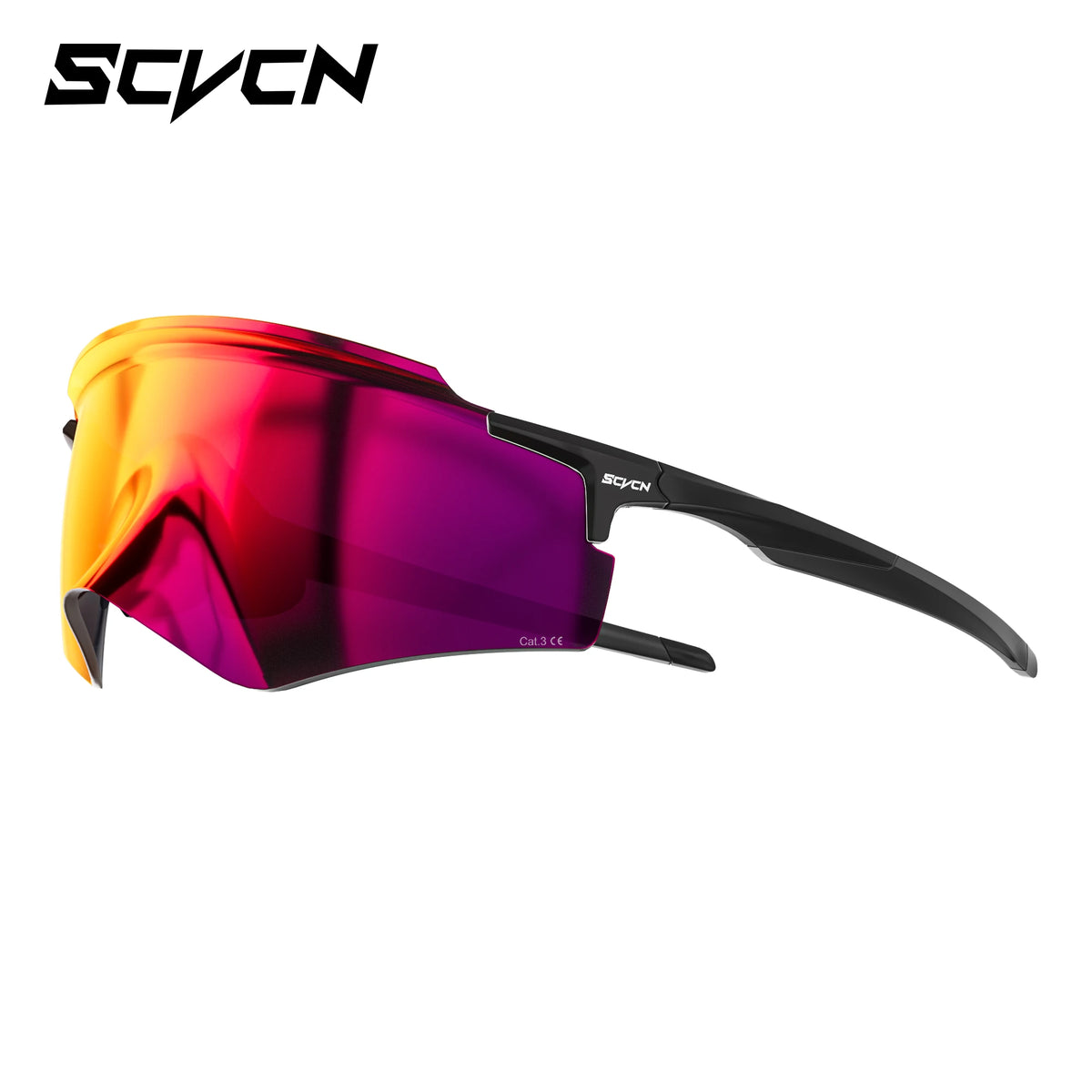SCVCN Sonnenbrillen für Herren, Fahrradbrillen mit UV400-Gläsern, Fahrradbrillen für Rennrad und Mountainbike, Damen, Freizeit, Wandern