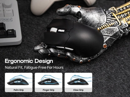 EPOMAKER Click Lite Wired/BT/2.4GHz Wireless Gaming Mouse PAW3311 Sensor 800 to 24000 DPI with 500mAh Battery for PC/Mac/Linux