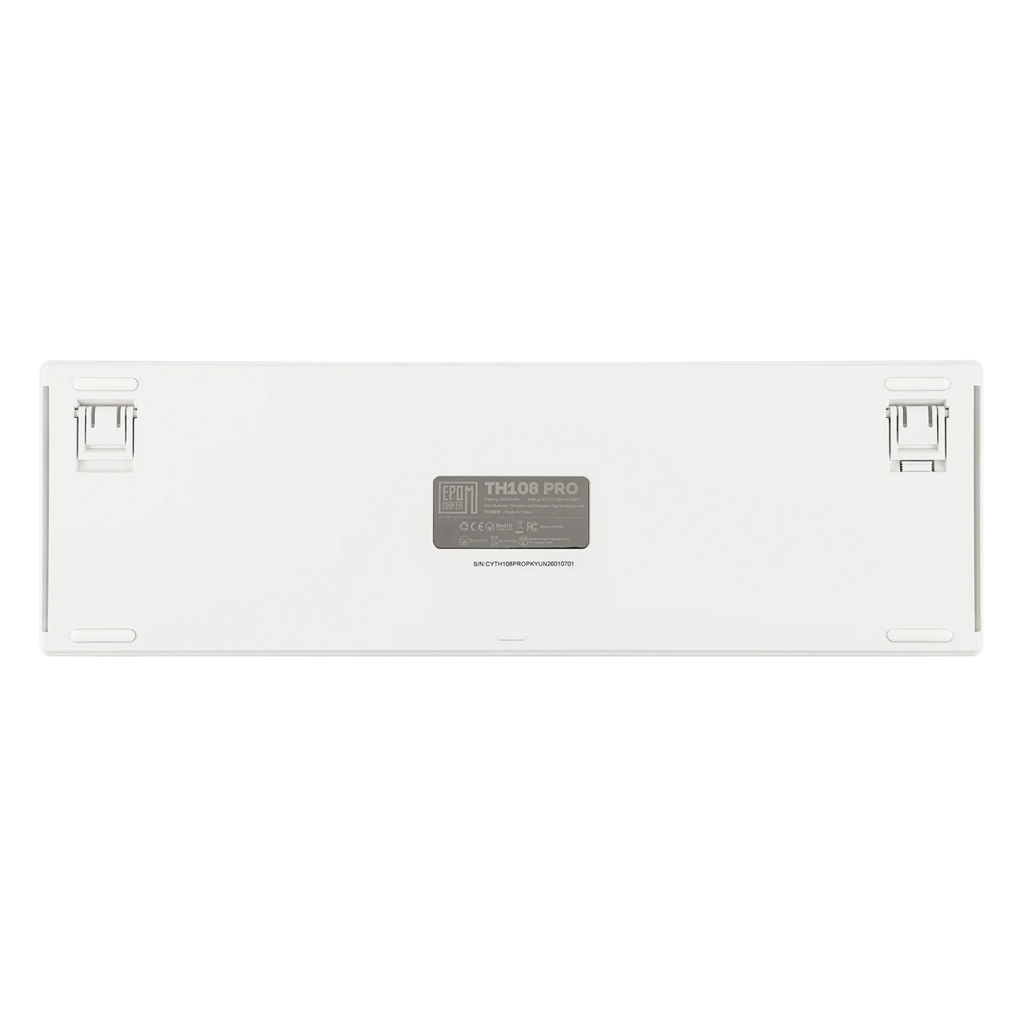 Teclado mecánico EPOMAKER TH108 PRO 100% de tamaño completo, hot-swap, con cable/BT/inalámbrico 2.4Ghz, pantalla y perilla, batería de 10000mAh