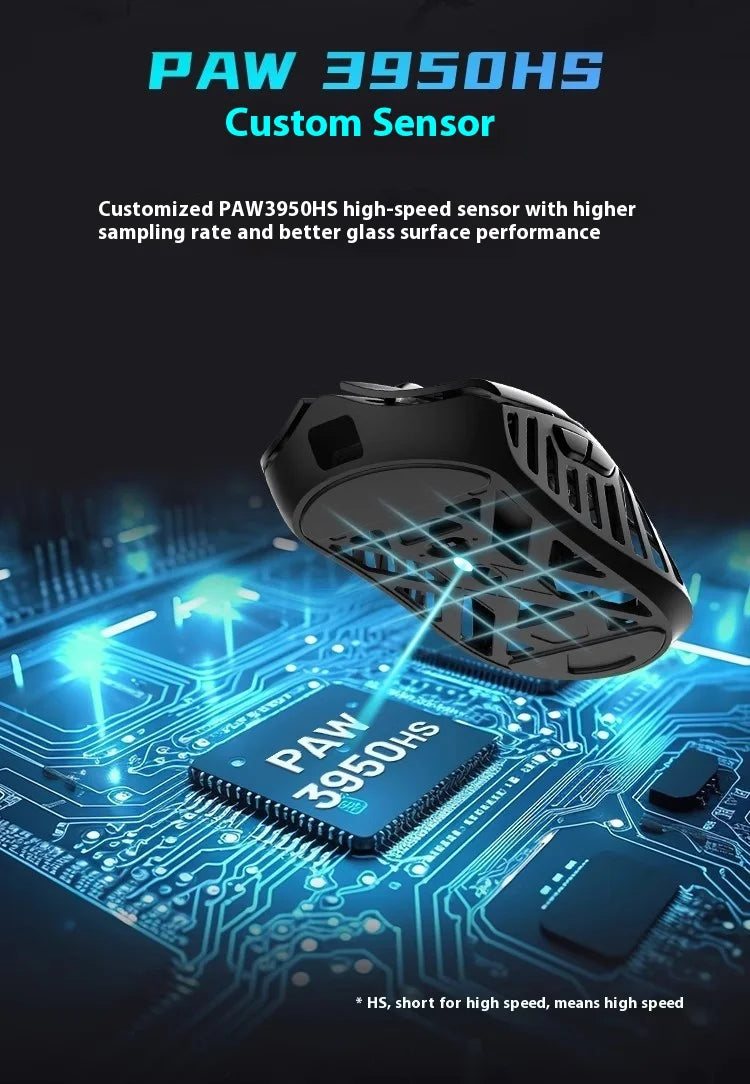 WLmouse Beast X Max Wireless Mouse PAW3950HS Sensor Magnesium Alloy 8K FPS Gaming Mouse Lightweight Gaming Accessories Customize