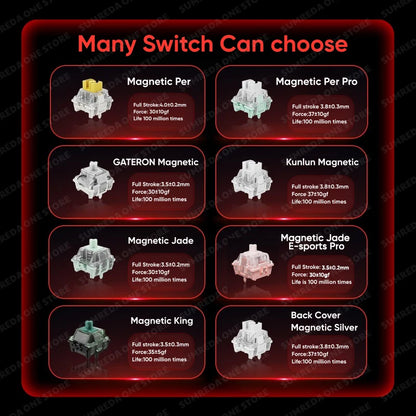 Madlions mad60he Mad60 Mad68 HE Mechanical Keyboard Magnetic Switch Mad60he Wired Game Keyboard Rapid Trigger Rgb Keyboard