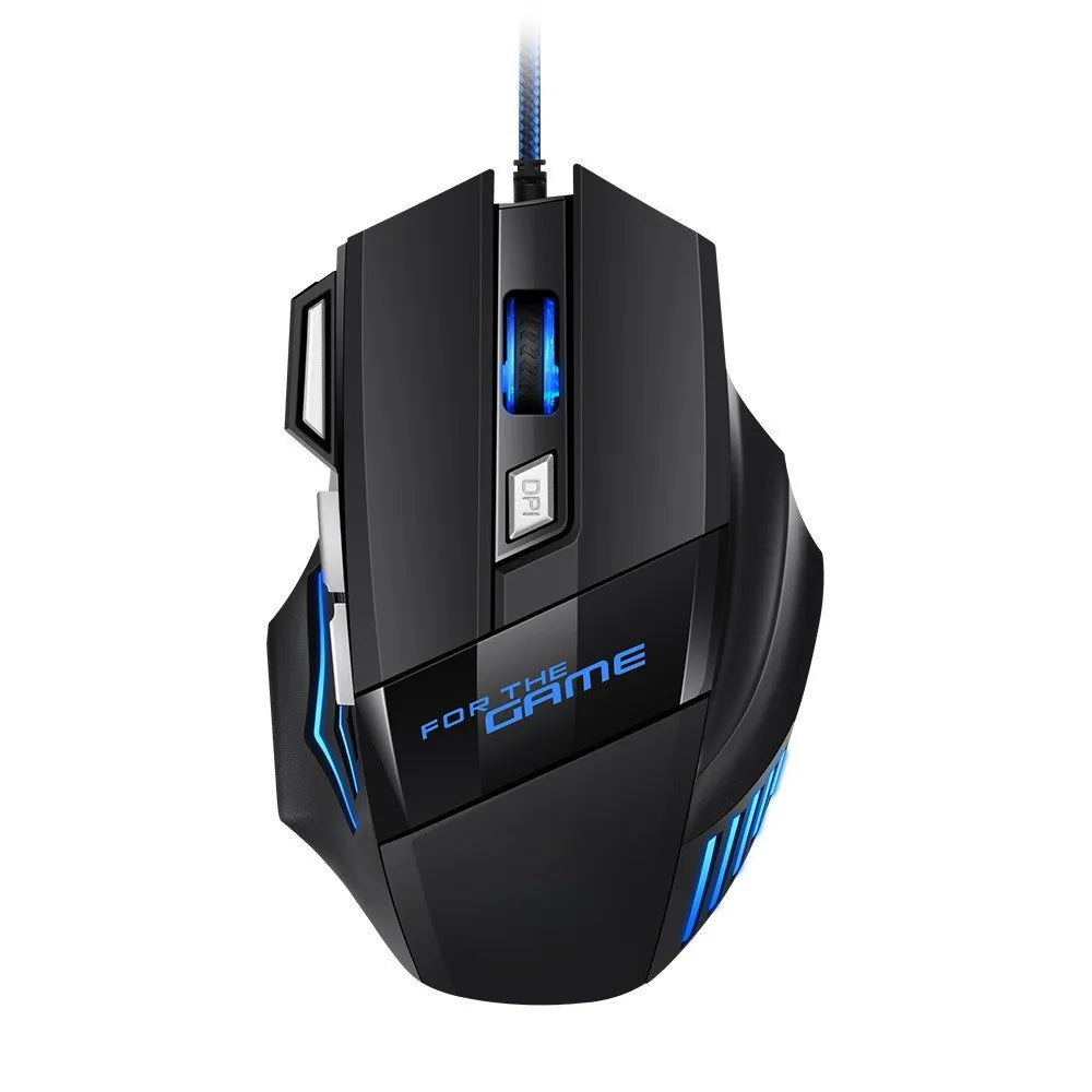 USB Wired Mouse 7 Button 2400DPI Gaming Mouse RGB Breathing Light Mecha Mice Ergonomic Optical Office Mice For Desktop Laptop