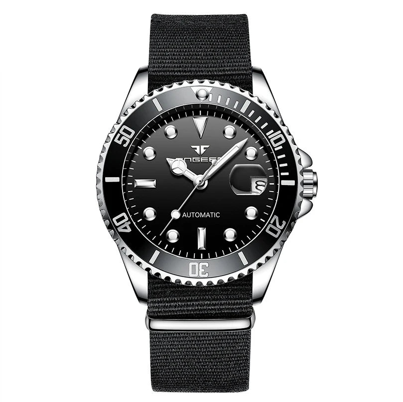 Orologi da polso meccanici BINBOND da uomo, di lusso, luminescenti, impermeabili, automatici, con tourbillon, scheletrati