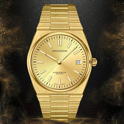 2025 New Arrivals Specht&Sohne Mens Watches Stainless Steel Sapphire Classic Quartz Men Watch Relogio Masculino 100M Waterproof
