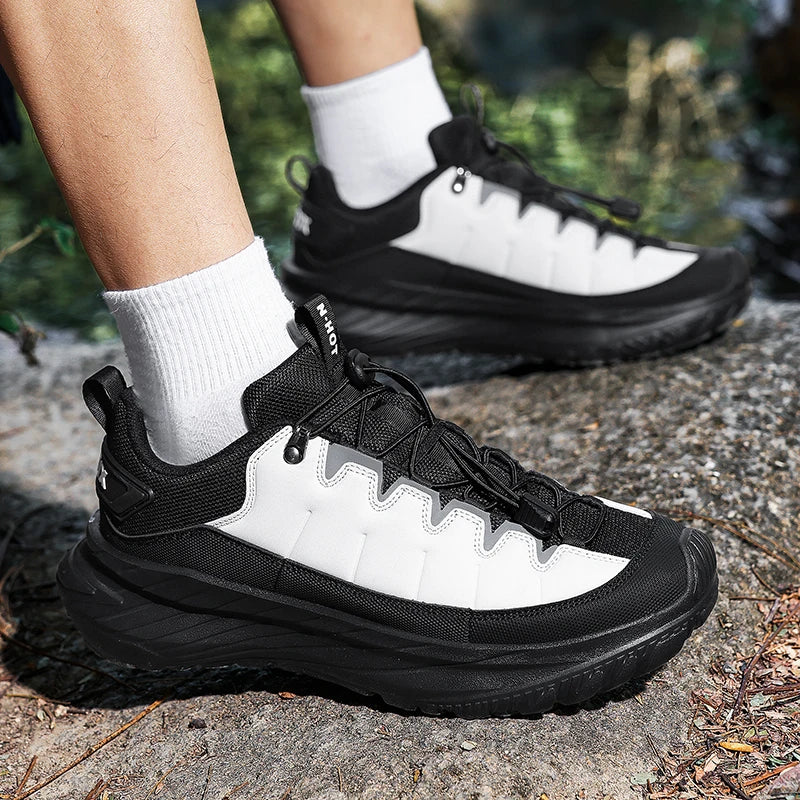 Chaussures de randonnée en plein air pour hommes, chaussures de course sur sentier, antidérapantes, légères, respirantes, pour escalade en montagne, camping, trekking, taille 46