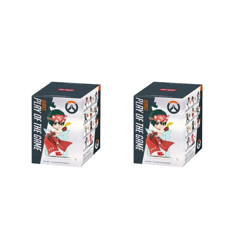 Aito POP MART Overwatch Play Of The Game -sarjan blind box PVC-keräilyfiguuri, työpöytäkoriste, tyttöjen lelumalli faneille