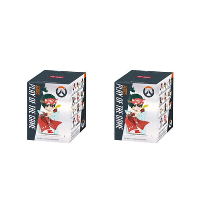 Aito POP MART Overwatch Play Of The Game -sarjan blind box PVC-keräilyfiguuri, työpöytäkoriste, tyttöjen lelumalli faneille