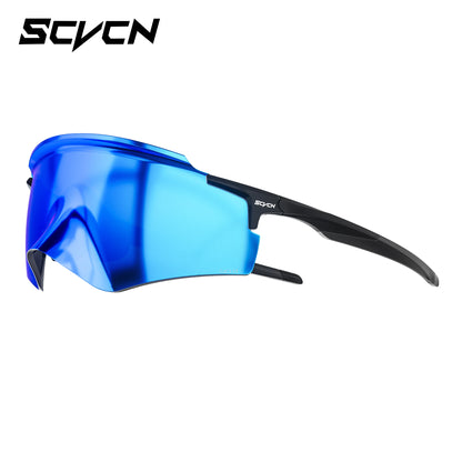 SCVCN Sonnenbrillen für Herren, Fahrradbrillen mit UV400-Gläsern, Fahrradbrillen für Rennrad und Mountainbike, Damen, Freizeit, Wandern