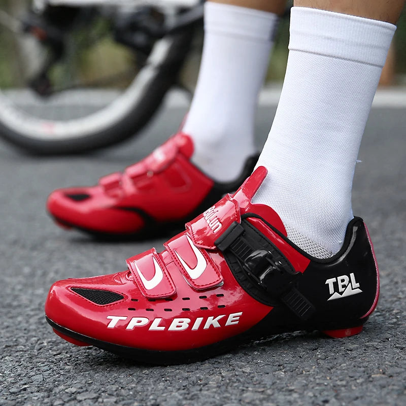New Men's and Women's Bicycle Shoes,Outdoor Cycling Shoes,Three Functional Soles,Professional Training Shoes